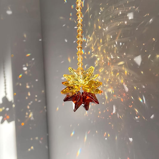 Aurora Borealis Crystal Starburst Suncatcher Rainbow Maker