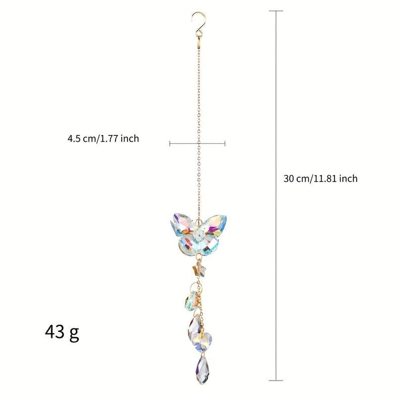 Butterfly Crystal Pendant Suncatcher