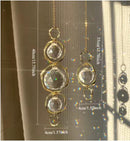 Bangle Sun Catcher | Hanging Gold Crystal Prism | Sun Window Hanger | Spiral Hoop | Aura Rainbow | Bridesmaid Gift