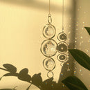 Bangle Sun Catcher | Hanging Gold Crystal Prism | Sun Window Hanger | Spiral Hoop | Aura Rainbow | Bridesmaid Gift