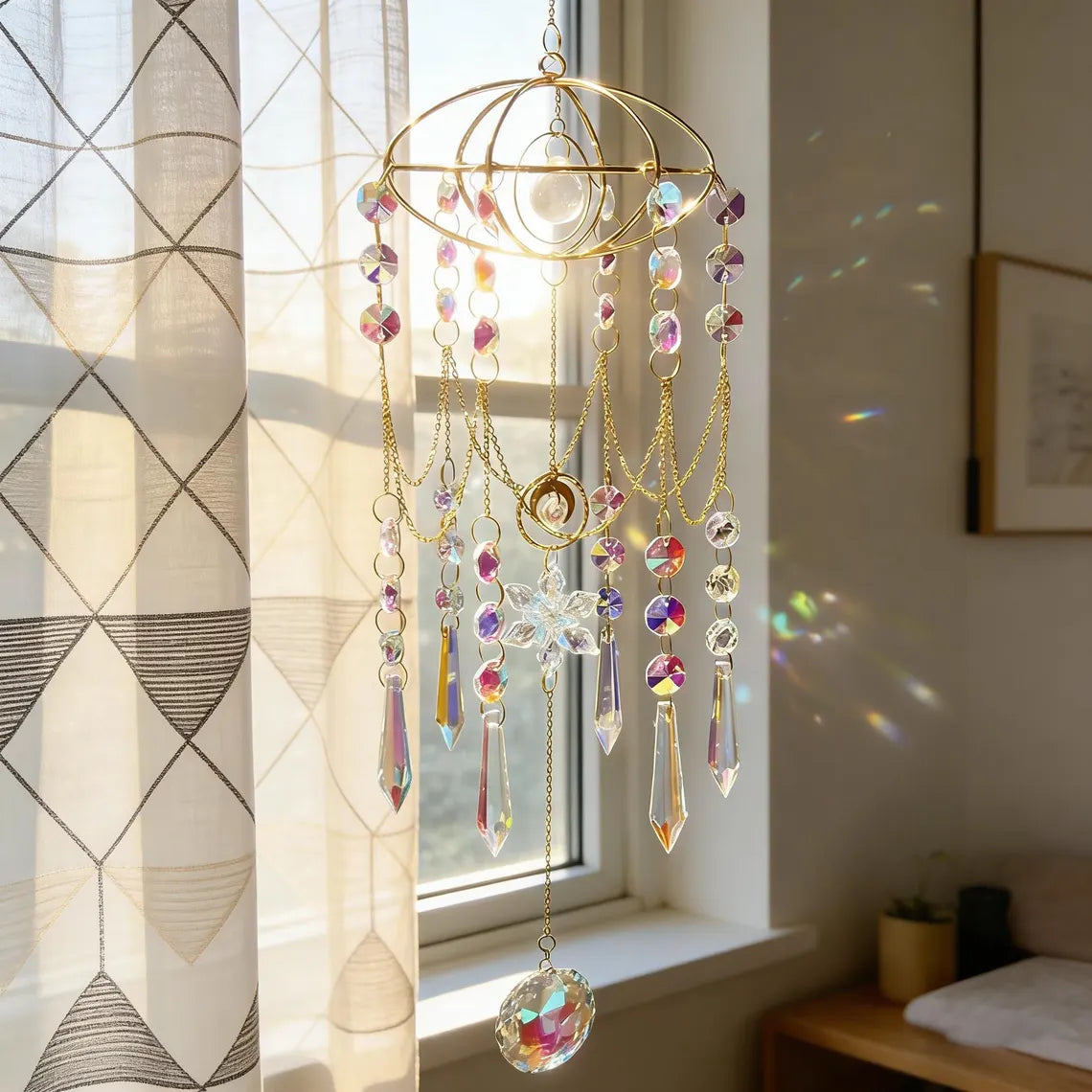 Howls Castle Inspired Room Crystal Suncatcher