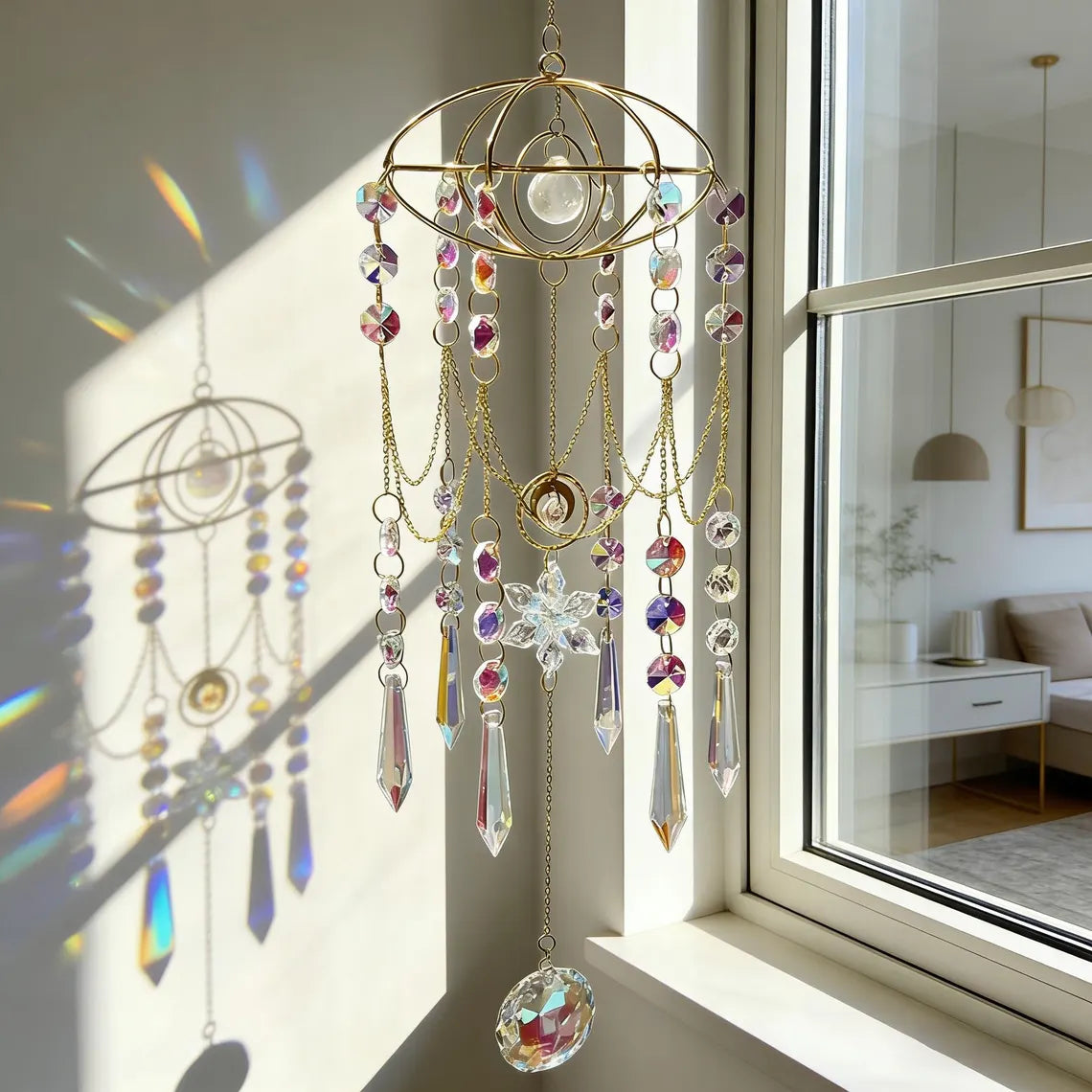 Howls Castle Inspired Room Crystal Suncatcher