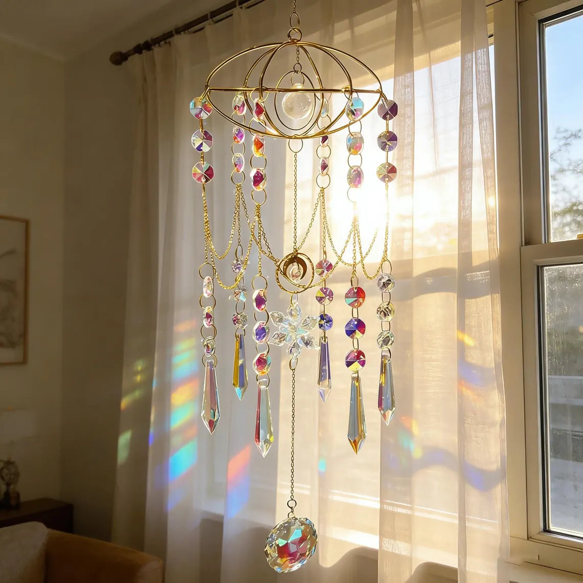 Howls Castle Inspired Room Crystal Suncatcher
