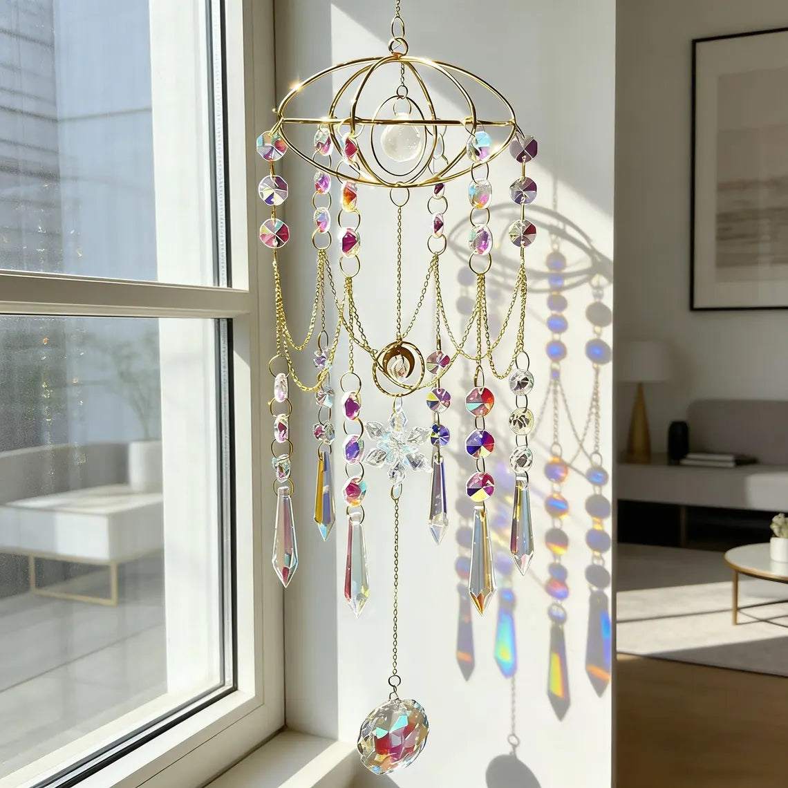 Howls Castle Inspired Room Crystal Suncatcher