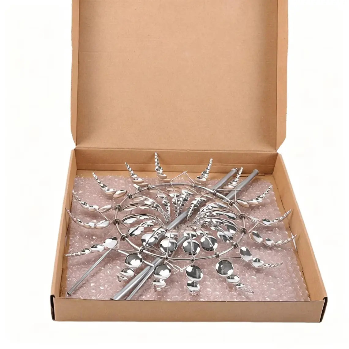 Iridescent Metal Kinetic Wind Spinner