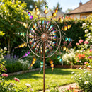 Iridescent Metal Kinetic Wind Spinner